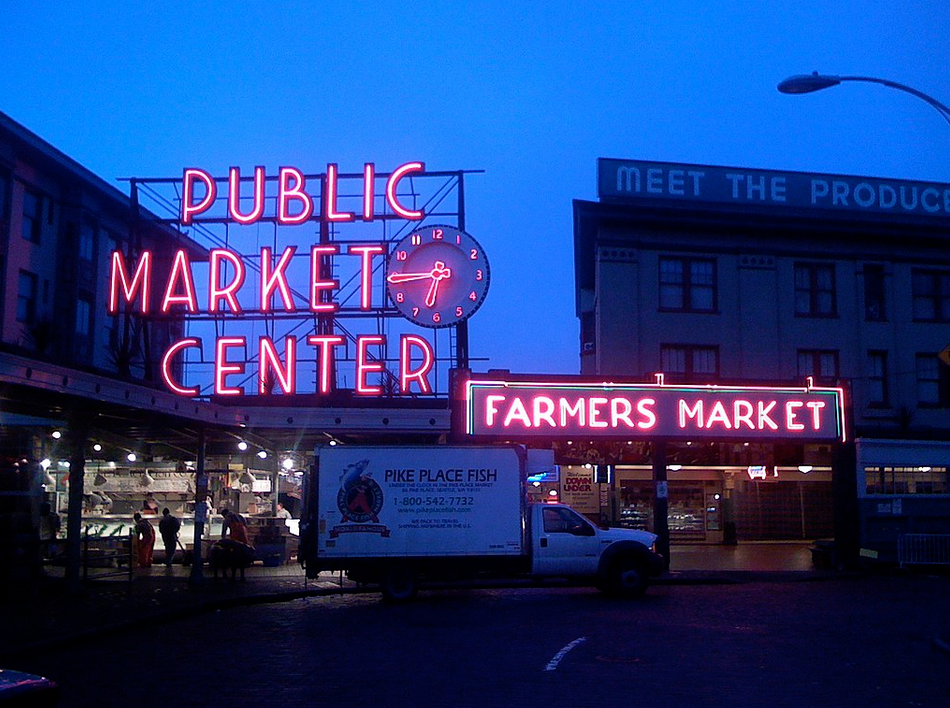 سوق بايك بلايس: السوق العام الشهير في سياتل